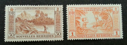 New Hebrides Definitive 1957 Beach Island Coconut Harvest (stamp) MNH *recess - Autres & Non Classés
