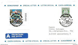 289 - 10 - Enveloppe Avec Oblit Spéciale De Andesnes 1992 "30 Ans Tirs Fusées" - Lettres & Documents