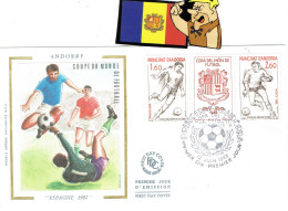 FDC  SEDA DEPORTES ANDORRA 1982 FUTBOL - Cartas & Documentos