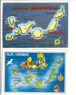 2 CPM  GEOGRAPHIQUE, ISLAS CANARIAS - Altri & Non Classificati