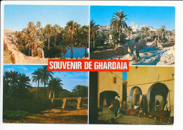 CPSM 10.5 X 15 Algérie Souvenir De GHARDAÏA    Palmeraie - Pont - Le Souk - Ghardaïa