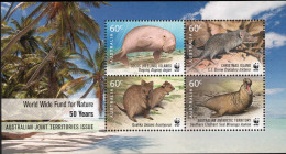 COCOS(keeling)ISLANDS 2011 50th ANNIVERSARY OF WORLDWIDE FUND FOR NATURE SHEET MNH - Cocos (Keeling) Islands