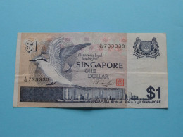 1 Dollar > Singapore ( See Scans ) Circulated F ! - Singapur