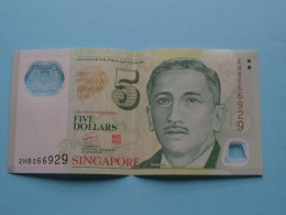 5 Dollars > Singapore ( See Scans ) Circulated XF ! - Singapur