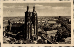 CPA Wrocław Breslau Schlesien, Blick Zum Dom, Dominsel, Oderbrücken - Schlesien