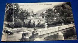 AXAT  -  Nouveau Pont Et Ruines  Du Château - Axat