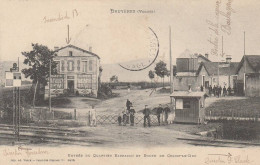 BRUYERES ENTREE DU QUARTIER BARBAZAN ET ROUTE DE CHAMP LE DUC CAFE DE L'EST 1905 RARE - Bruyeres