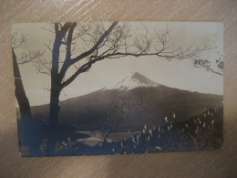 FUJI Mountains OSAKA Cancel 1949 To Spain JAPAN Postcard - Osaka