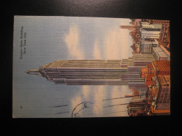 NEW YORK CITY New York Empire State Building BIRMINGHAM England Cancel 1949 To Spain USA Postcard - Empire State Building