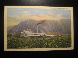 SUGAR MILL Island Of Oahu Waialua Hawaii Sugar Sugarcane Chamberlain Plantation USA Postcard - Oahu