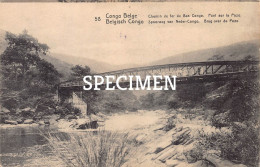 Chemin De Fer Du Bas Congo - Pont Sur La Pozo -  Congo Belge - 5 Centimes Stamp - Autres & Non Classés