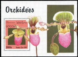 LAOS 1997 - BF 138 ; Block 161 MNH Orchids, Fleurs - Laos