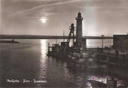 MOLFETTA - BARI - PORTO CON IL FARO AL TRAMONTO - PHARE / LIGHTHOUSE / LEUCHTTURM - 1961 - Molfetta