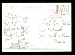 Espana  Pre Paid Ticket TNT Spain Postage Label  Postage Paid Gibraltar On Post Card - Other & Unclassified