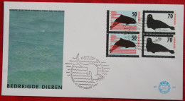 FDC E230 230 Pair Bedreigde Dieren NVPH 1338-1339 1985 Without Address NEDERLAND NIEDERLANDE NETHERLANDS - FDC