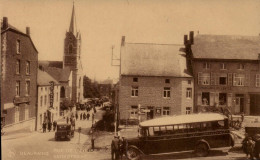 BEAURAING = Rue De L'Eglise + Vieil Autobus (L'étoile De Dinant)  - Carte Très Animée - Beauraing