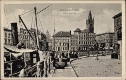 CPA Kaliningrad Königsberg Ostpreußen, Partie Am Kai, Schiff, Turm - Ostpreussen