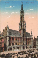 BELGIQUE - Bruxelles - L'Hôtel De Ville - Colorisé - Carte Postale Ancienne - Monumenten, Gebouwen