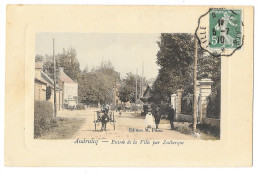 Cpa: 62 AUDRUICQ (ar. Saint Omer) Entrée De La Ville Par Zutkerque (animée, Attelage) 1910  Ed. M. Pihen - Audruicq