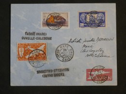 BY12 NOUVELLE CALEDONIE BELLE  LETTRE  RR  1950   PETIT BUREAU LIFOU MARE ILE LOYALTY ++GRIFFES  +AFF.PLAISANT ++ - Cartas & Documentos