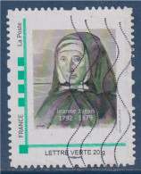 Sainte Jeanne Jugan, En Religion Sœur Marie De La Croix, MonTimbraMoi TVP LV Oblitéré Cadre Vert Philaposte Fondatrice - Used Stamps