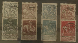 België Zegels Nrs  100 - 107 - 1849-1865 Medaglioni (Varie)