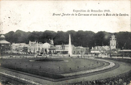 BELGIQUE - Exposition De Bruxelles 1910 - Grand Jardin De La Terrasse Et Vue Sur Le Bois - Carte Postale Ancienne - Exposiciones Universales