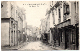 ILLE & VILAINE - Dépt N° 35 = CHATEAUGIRON = CPA écrite 1919 Edition SOREL N° 10 = GRANDE RUE + ROBERT CHAPELIER - Châteaugiron