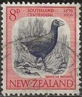 NEW ZEALAND 1956 Southland Centennial - 8d - Takahe FU - Usados