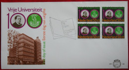 FDC Vrije Universiteit Amsterdam A Kuyper NVPH Nr. 188; Michel Nr 1170; 1980 NEDERLAND / NIEDERLANDE / NETHERLANDS - FDC