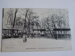 VAL D'OISE-MONTMAGNY-UNE EXCURSION DE CYCLISTES A LA BUTTE PINSON ANIMEE - Montmagny