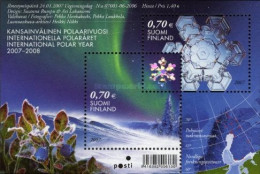 Finland Finnland Finlande 2007 International Polar Year IPY Block Mint - Blokken & Velletjes