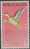 NEW ZEALAND 1959 Health Stamp - 2d.+1d - Grey Teal MH - Neufs
