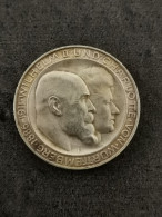 3 MARK ARGENT 1911 F WURTEMBERG GUILLAUME II & CHARLOTTE ALLEMAGNE / DREI GERMANY SILVER - 2, 3 & 5 Mark Argent