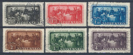 Slovaquie 1942 Mi 105-10 (Yv 77-82), Obliteré - Used Stamps