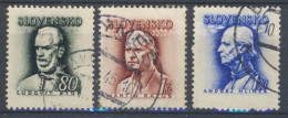 Slovaquie 1943 Mi 111+132-3 (Yv 86+98-9), Obliteré - Used Stamps