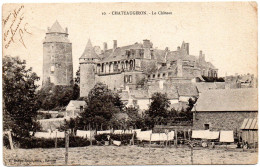 ILLE & VILAINE - Dépt N° 35 = CHATEAUGIRON = CPA BAHON RAULT N° 10 écrite 1905 = CHATEAU + CONVOYEUR RENNES ST BRIEUC - Châteaugiron