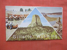 Tri Fold.  Gillette  Wyoming > Gillette  Ref 6159 - Gillette