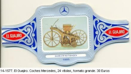 Vitolas El Guajiro. Coches Mercedes. 14-1577 - Bagues De Cigares