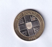 GUERNSEY-£2-1998-CRESTS-CIRCULATED- - Guernesey