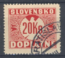 Slovaquie 1939 Mi P 12 (Yv TT 12), Obliteré - Used Stamps