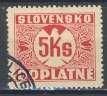 Slovaquie 1940 Mi P 22 (Yv TT 22), Obliteré - Used Stamps