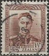 NEW ZEALAND 1938 King George VI - 1½d. - Brown FU - Gebraucht