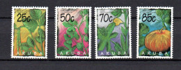 Aruba 1995 Set Flowers/Plants/Fruit Stamps (Michel 160/63) Nice MNH - Curaçao, Nederlandse Antillen, Aruba