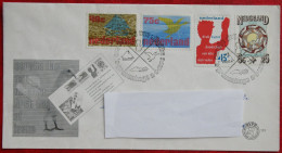 FDC E151 151 Gec. Uitgave Boat Bird Vogel NVPH 1094-1097 1976 With Address NEDERLAND NIEDERLANDE NETHERLANDS - FDC