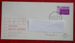 FDC E110 110 14e Volkstelling NVPH 984 1971 With Address NEDERLAND NIEDERLANDE NETHERLANDS - FDC