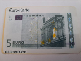 DUITSLAND/ GERMANY  / PREPAIDS CARD /  EURO KARTE/ BANKNOTE €5, - ON CARD       /  € 5,-     USED  CARD **14852** - K-Series: Kundenserie