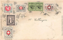 Timbres Poste Suisses Schweizer Briefmarken 1900 Basel Genève Poste Locale Otspost Schweiz Suisse - Briefmarken (Abbildungen)