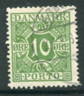 DENMARK 1921-27 Postage Due Numeral And Crowns 10 Øre Used.  Michel Porto 13 - Strafport