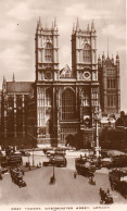 LONDON, WEST TOWERS WESTMINSTER ABBEY, AUTOBUS, BEAU PLAN ANIME REF 10338 POU - Westminster Abbey